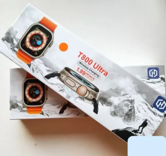 Smartwatch T800 Ultra - Tela Infinita, Carregamento Wireless