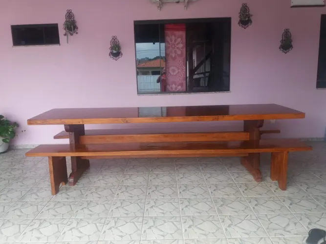 Mesa madeira Angelim Pedra