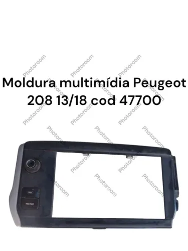Moldura multimídia Peugeot 208 13/18 cod 47700