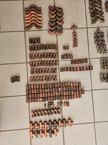 Conexões de cobre e de latão para hidráulica