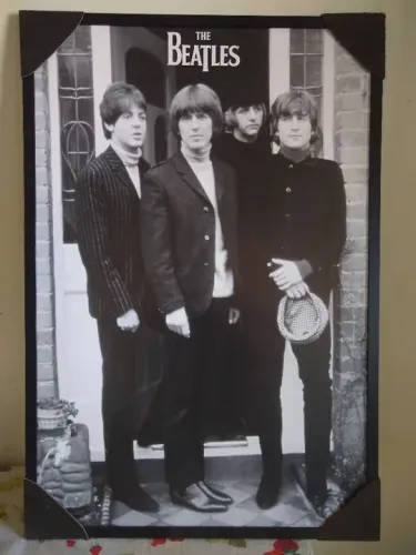 Quadro com foto dos Beatles