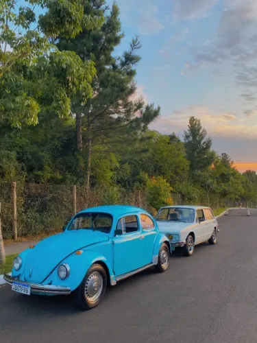 Volkswagen Fusca 1500 1972 Azul Pavão