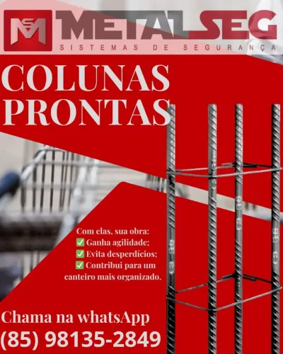 Colunas Prontas para Construção - MetalSeg