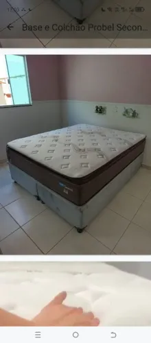 Cama super king direto da fábrica com colchão Second probel