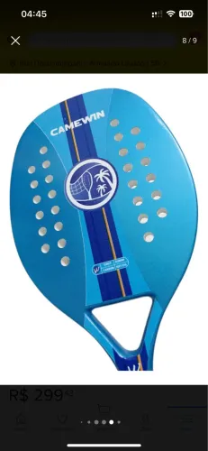 Raquete Camewin Beach Tênis Azul