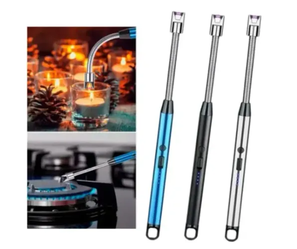 Acendedor Isqueiro Elétrico De Fogão Elétrico Flexível USB Recarregável Para Cozinha