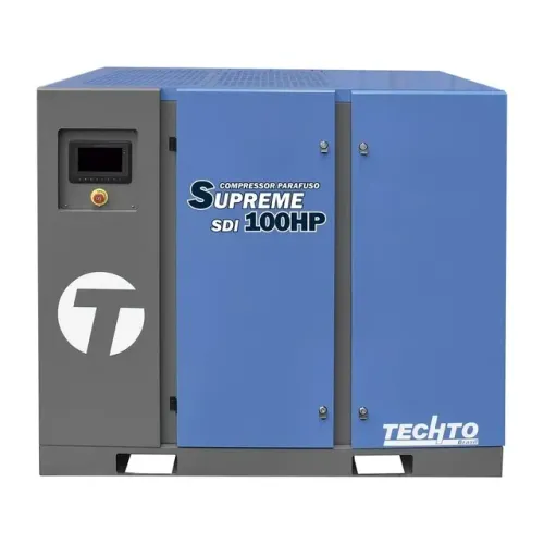 Compressor Parafuso 370.8PCM - 100HP com Inversor Pressão 10 Bar
