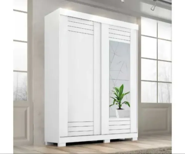 Guarda Roupa 02 Portas Com Espelho 100% MDF (FAZEMOS ENTREGAS DF E ENTORNO)