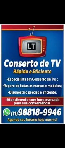 CONSERTO E INSTALAÇÃO DE TV E MICROONDAS 