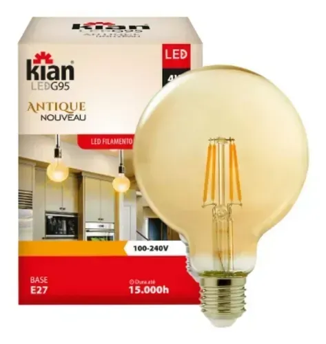Lampada led filamento G95 04w kian