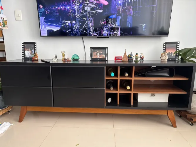 Rack moderno com adega integrada - aceito proposta 