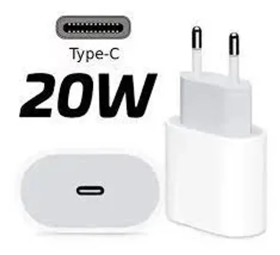 Fonte Carregador Cabeção Usb-c Turbo 20w para iPhone e iPad