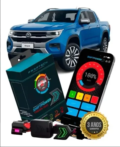 Modulo Acelerador Pedal Shiftpower Nova Versao  App para Amarok V6 2010 a 2025