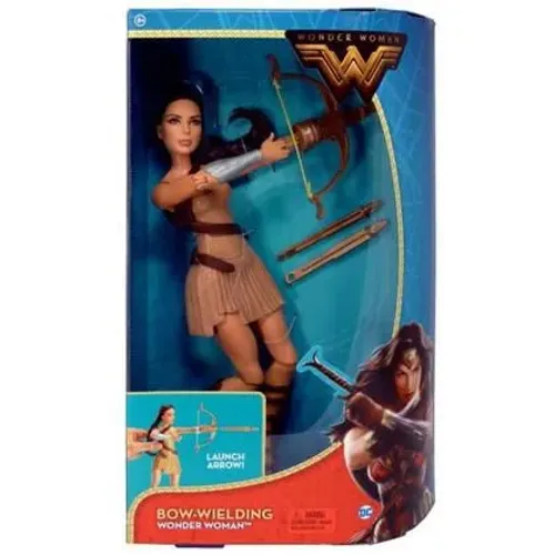 Boneca Wonder Woman/Mulher Maravilha com Arco e Flecha Articulável Mattel Nova e Lacrada* 