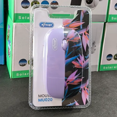 Mouse com fio USB com design floral