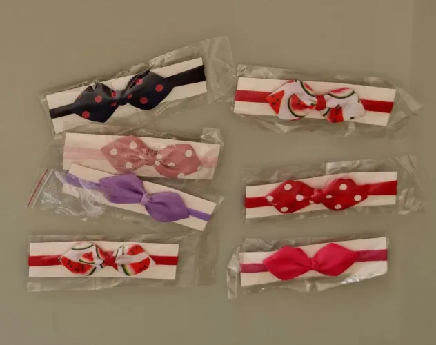 Faixas de cabelo para bebê e adulto - 18 peças