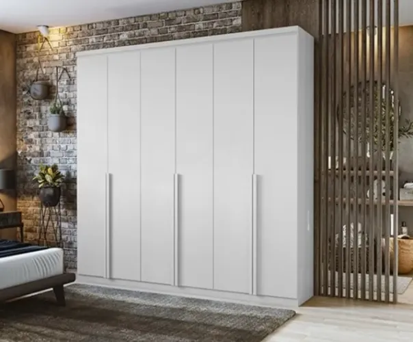 Guarda Roupa 6 Portas 4 Gavetas 100% MDF Novo Fazemos Entrega