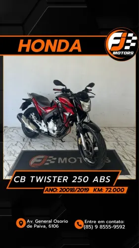 Honda cb 250 abs ano 2019,extra fjmotors Aceitamos cartão e Financiamento bancário