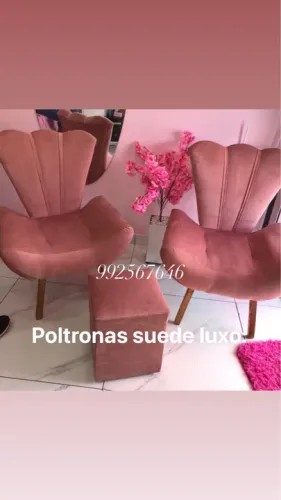 POLTRONAS conchas SUEDE REFORÇADAS :AS MELHORES DE CG