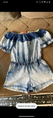 Macacão Jeans e Vestido - Tamanho G