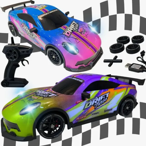 Carrinho Controle Remoto 4x4 Drift RC Alta Velocidade com LED