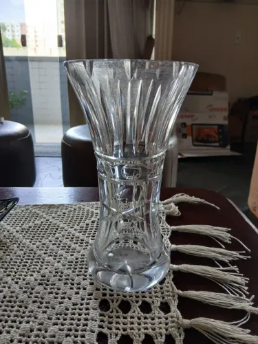 Vaso de Cristal Decorativo