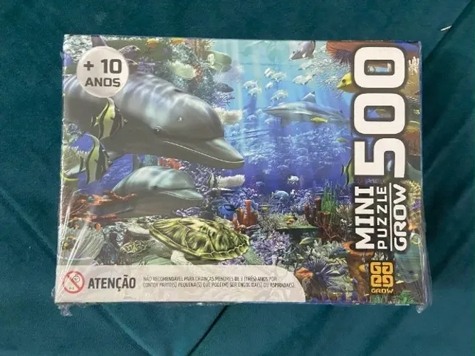 Mini Puzzle Grow 500 peças - Vida Marinha