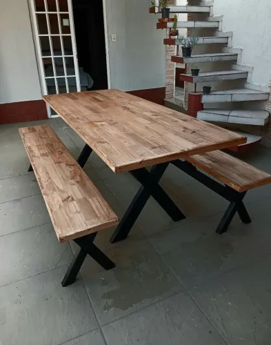 Conjunto Mesa Rústica 