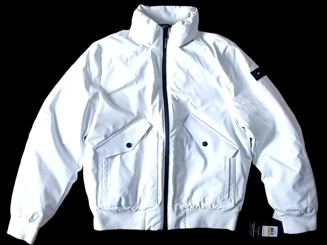 Jaqueta Nova Exclusiva Tommy Hilfiger Branca Original Corta Vento 