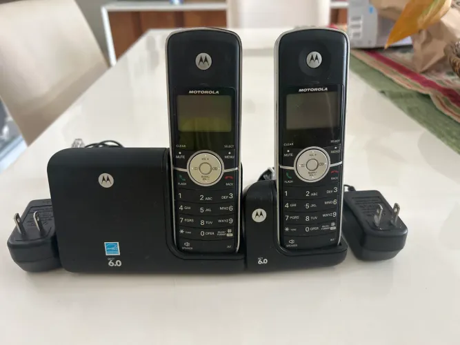 Motorola Telefone Sem fio 6.0 com 2 ramais e várias funcionalidades