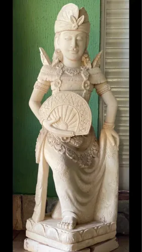 Estátua de Bali de pedra balines 110 cm importado de bali raridade peça única Buda