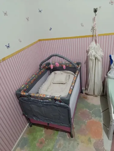 Berço portátil Patrulha canina Rosa novo
