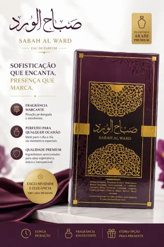 PERFUME SABAH AL WARD - FRAGRÂNCIA ÁRABE