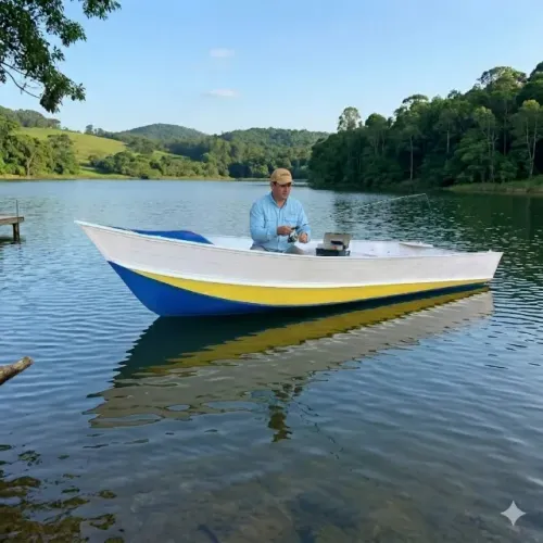  Barco de Pesca Grande + Carretinha profissional