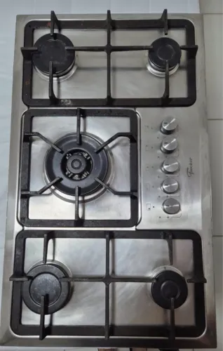 Cooktop Inox Fischer 5 Bocas Bivolt