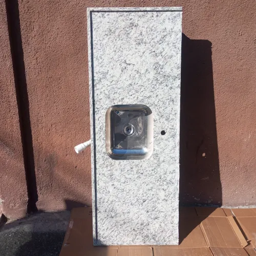 Bancada Granito Completa com Cuba Inox 160x60