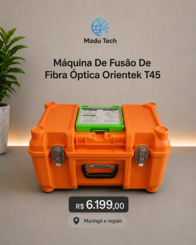 Máquina De Fusão De Fibra Óptica Orientek T45