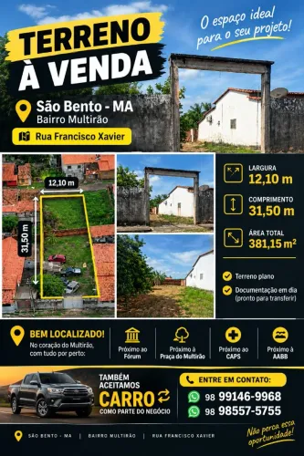 Terreno (Vendo ou troco em carro)
