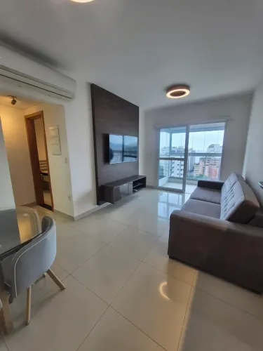Apartamento mobiliado para locação no Embaré Santos