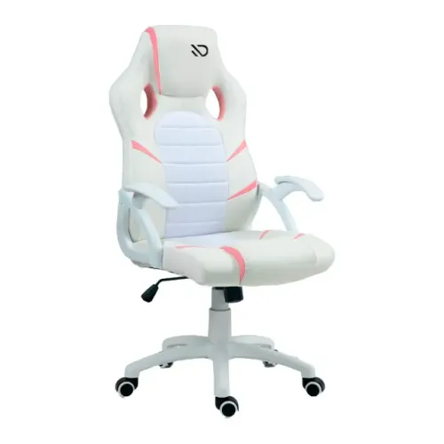 CADEIRA GAMER DX9002WP BRANCO/ROSA - DUEX