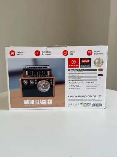 Rádio AM FM SW energia solar na loja Supereletronicosjf 