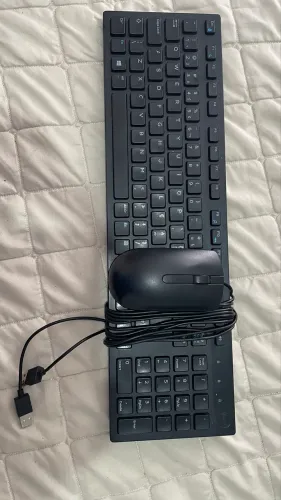 Teclado e mouse DELL com fio