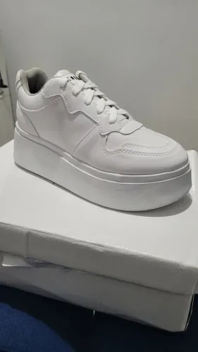 Tênis Plataforma Branco Tenehi Feminino Novo