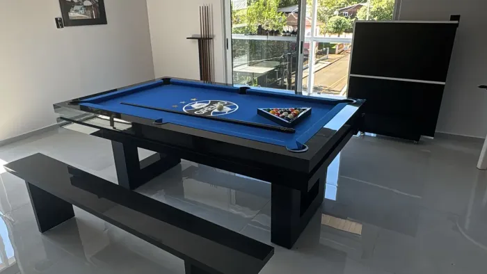 Mesa Multifuncional/ 2 em 1: Bilhar e Jantar 