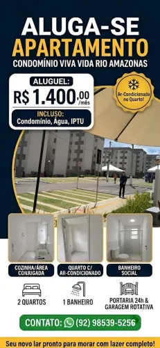 Aluguel - Condomínio/Apartamento 2 quartos - Avenida do Turismo