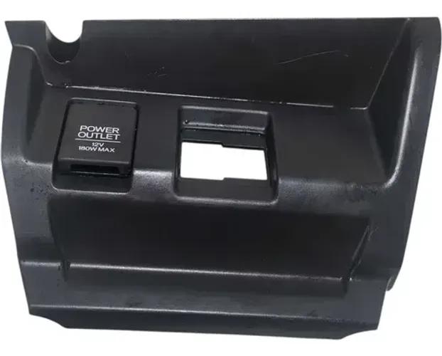 Moldura Tomada 12v Honda Fit 1.5 2015 2016 2017 Prata