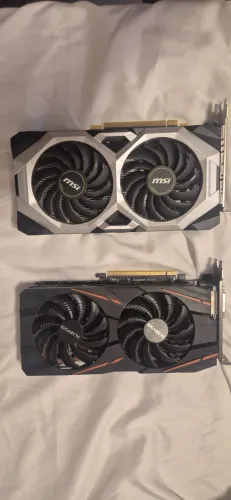 Placas de video RTX 2060 e RX590 (aceito troca)