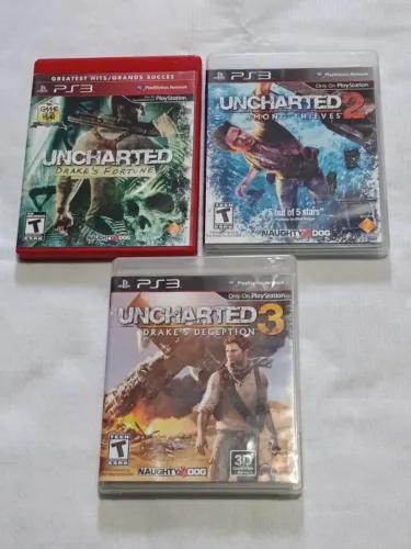 KIT COMBO LOTE JOGOS PLAYSTATION 3 - PS3 - UNCHARTED