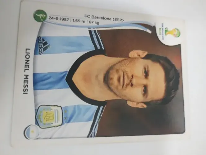 Messi Figurinha Copa 2014 Brasil