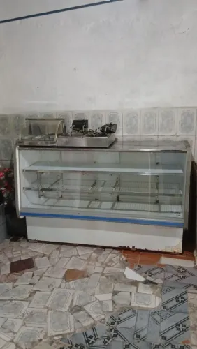 Vende-se conjunto de freezer balcão mais fritadeira dupla e estufa.